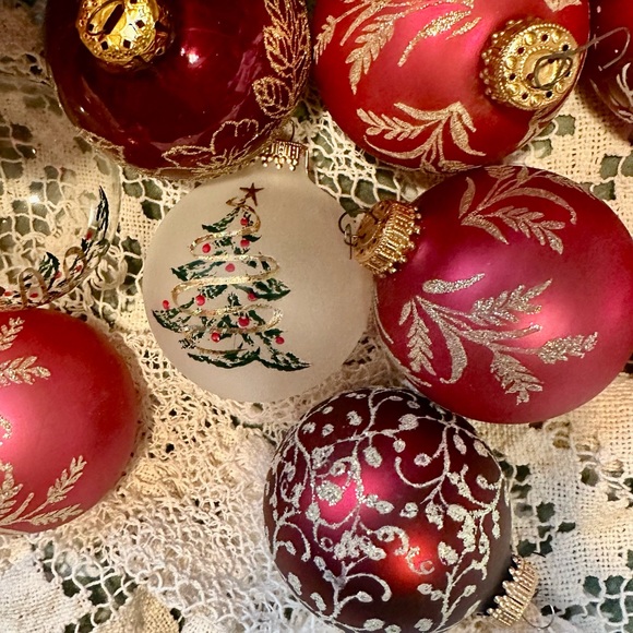 Christmas by Krebs Vintage Handmade Assortment Glass Blown Ornaments lot of 16 - Picture 5 of 16